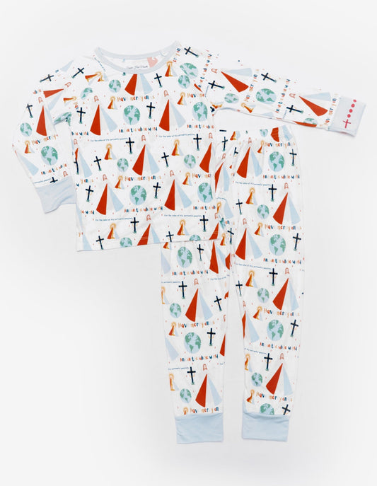 Divine Mercy boys two-piece pajamas