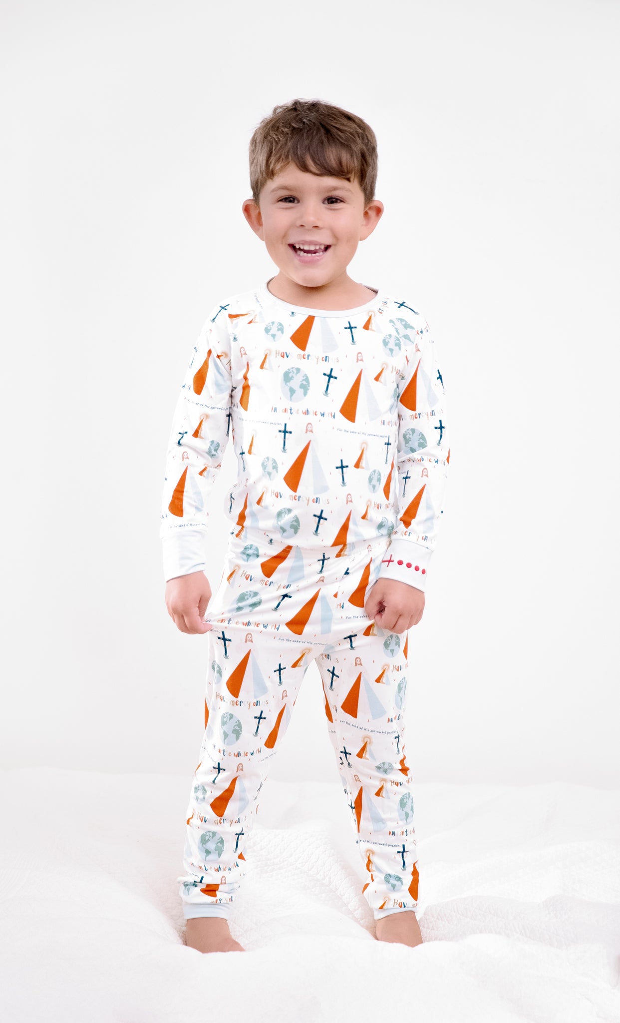 Divine Mercy Two Piece Kids Pajamas