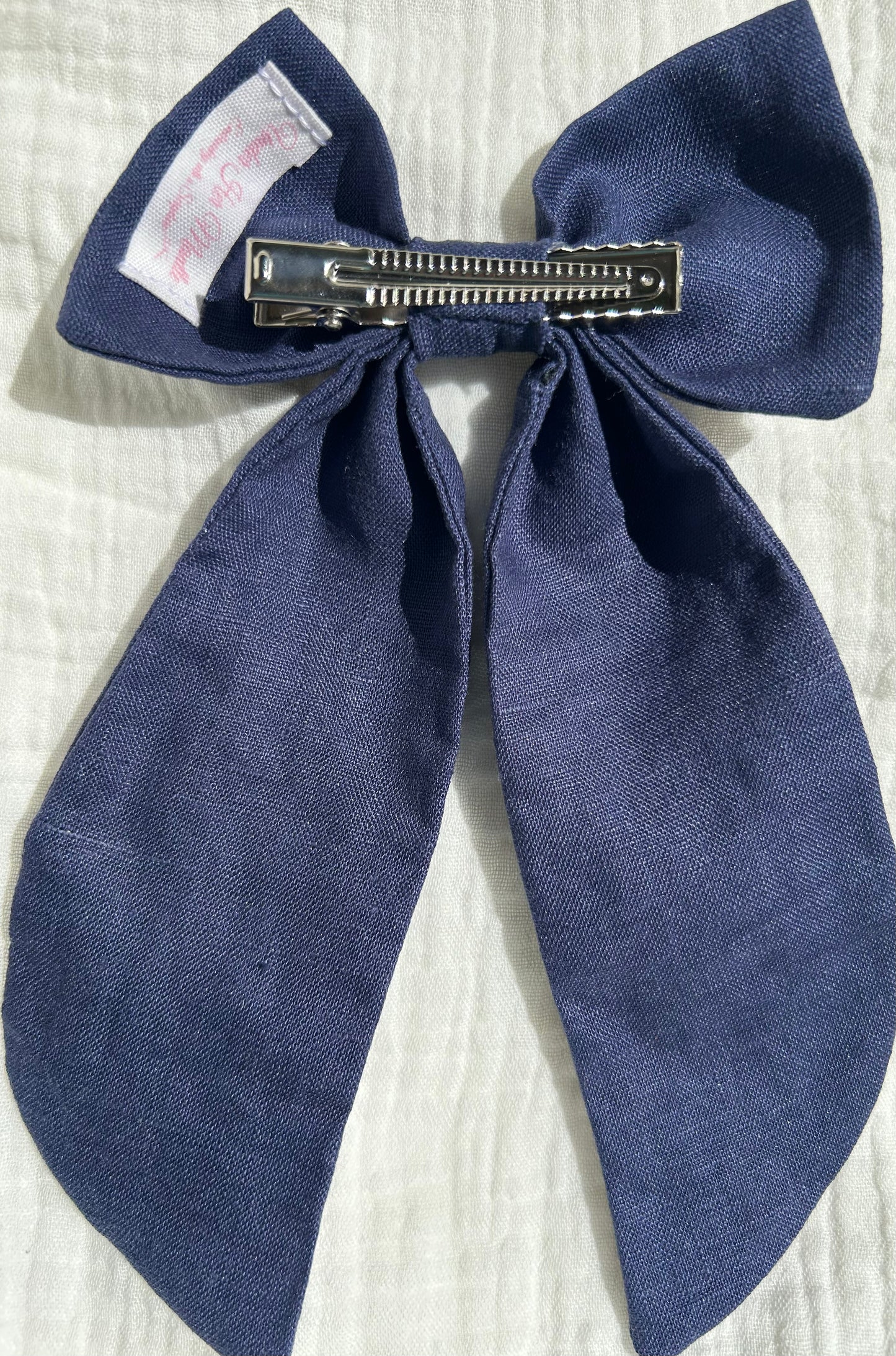 Our Lady of Fatima Hand-Embroidered Hair Bow